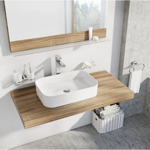 Раковина накладная Ravak Ceramic Slim R XJX01155002 белая